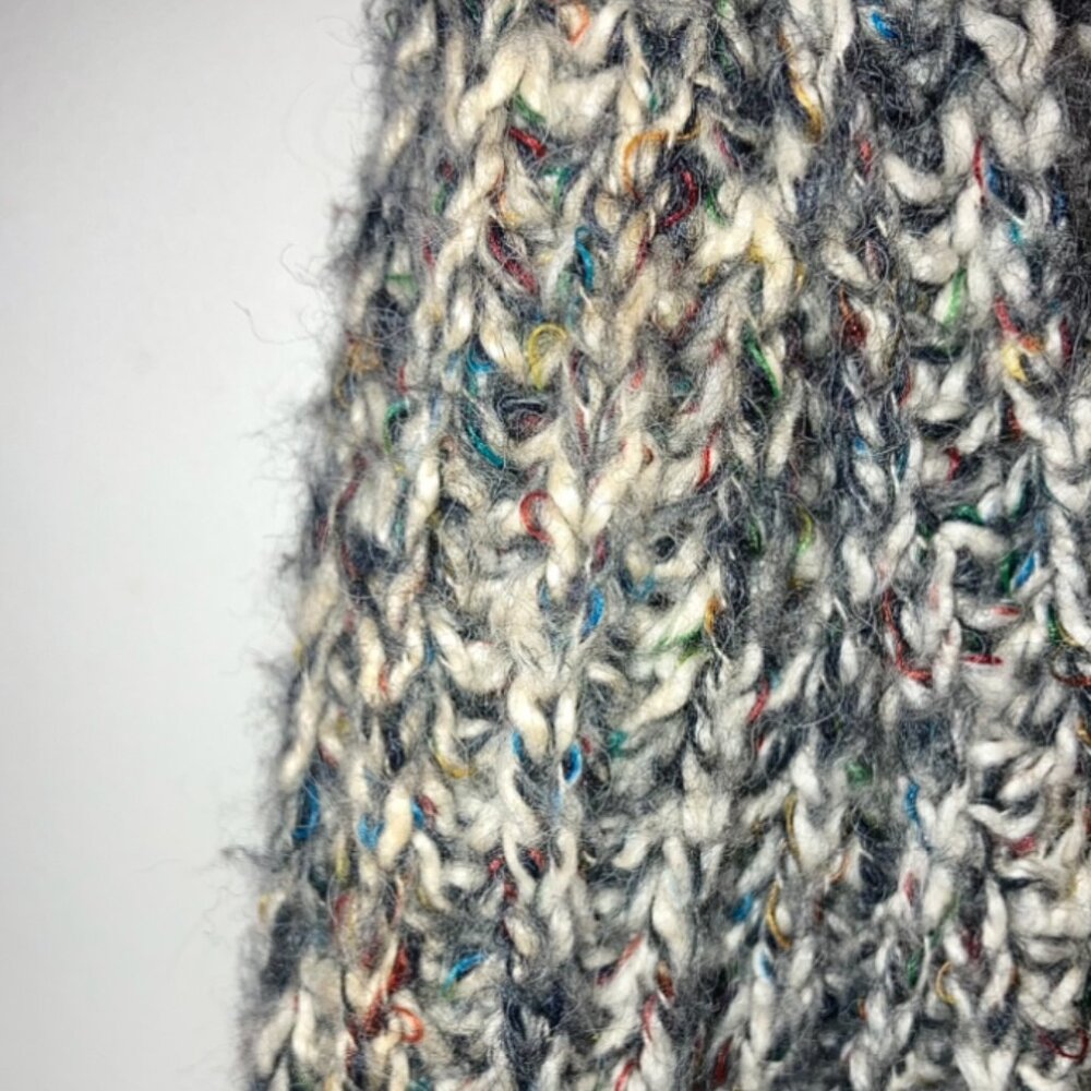 Knit Shawl Cardigan Sweater (Multi Color)